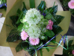 bladboeket roze/wit