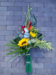 rouwboeket in herfsttinten