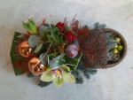 Kerststuk "Brons"
