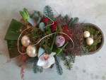 Kerststuk "Champagne"