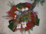 Kerststuk "Houtstronk"