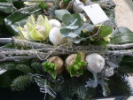 Kerststuk wit