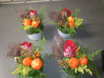 tafelstukjes in herfsttinten