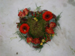 rouwhartje in herfsttinten