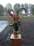 bloemstuk in herfsttinten