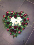 rouwhart rood met beertjes